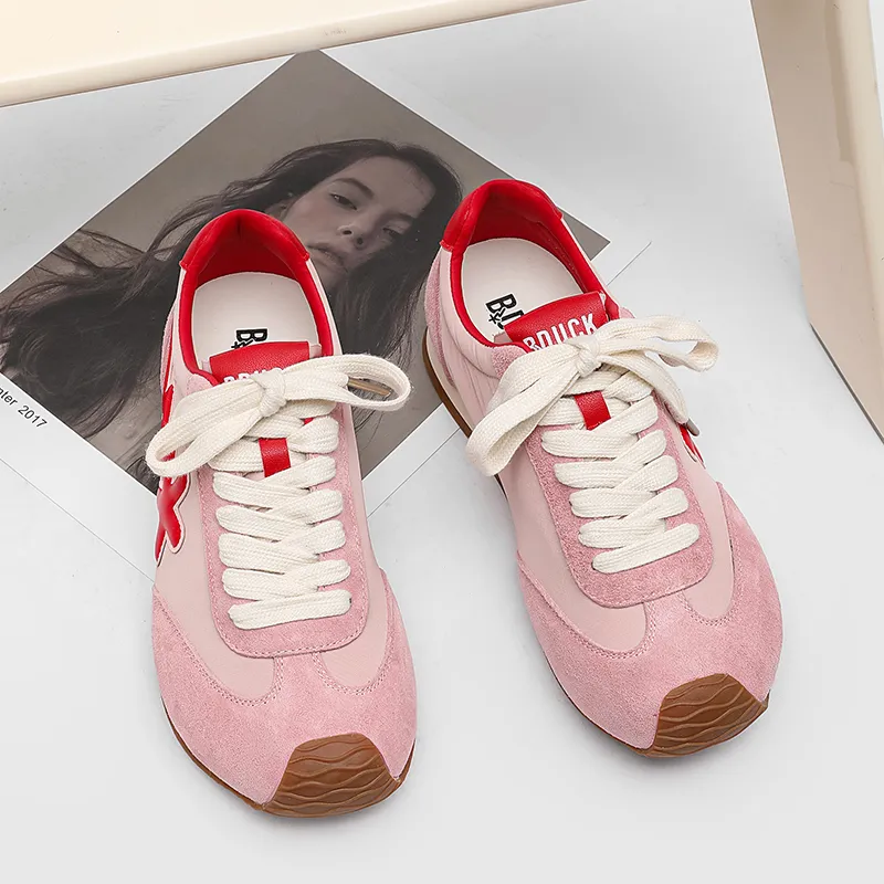 B.Duck Summer Travis Scott X AJ1 Lightning Collection Casual Shoes Women's Low Top Beige/Yellow/Red/Pink-20