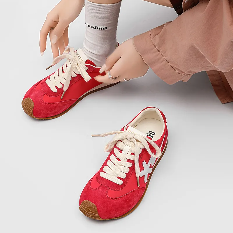 B.Duck Summer Travis Scott X AJ1 Lightning Collection Casual Shoes Women's Low Top Beige/Yellow/Red/Pink-16