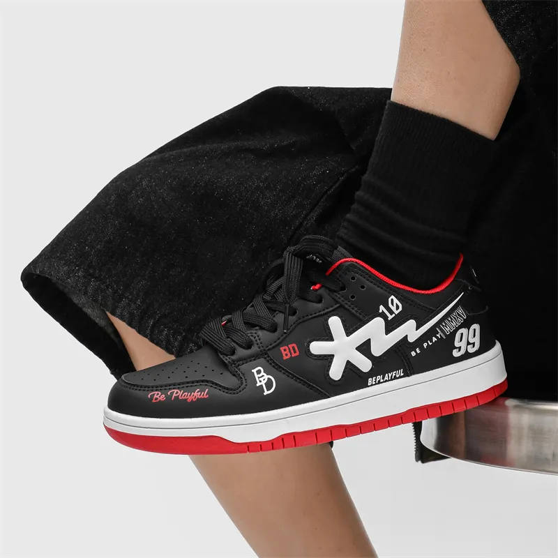 B.Duck Summer Travis Scott X AJ1 Lightning Collection Low Top Skateboard Shoes Unisex-14