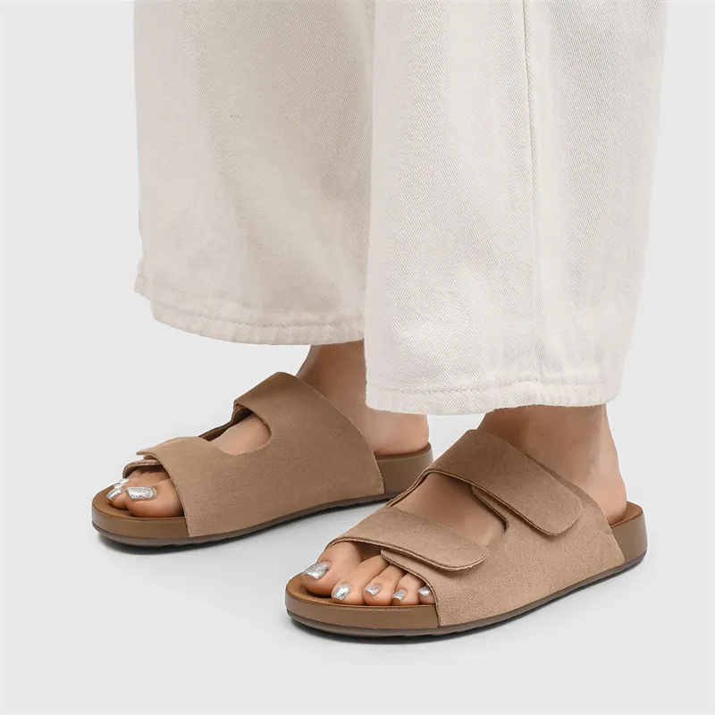 B.Duck Summer Citywalk Collection Slip Resistant Odor Resistant Massage Pad Slide Slippers Women's-3