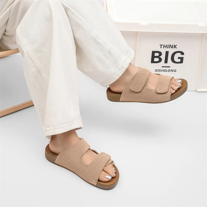 B.Duck Summer Citywalk Collection Slip Resistant Odor Resistant Massage Pad Slide Slippers Women's-4
