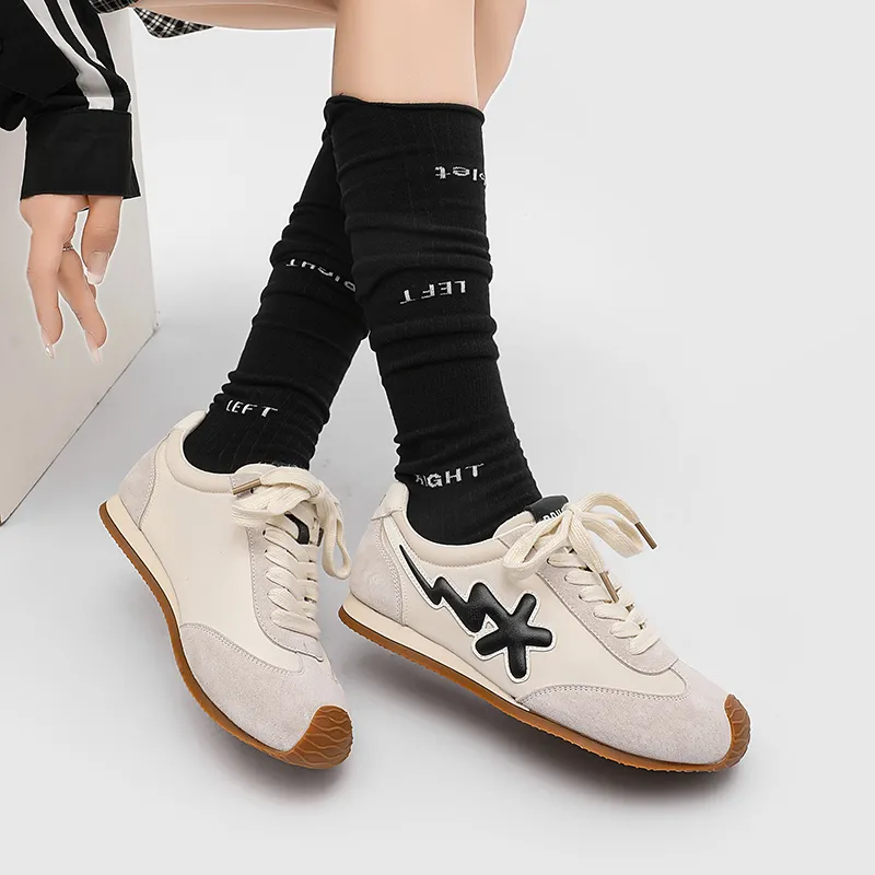 B.Duck Summer Travis Scott X AJ1 Lightning Collection Casual Shoes Women's Low Top Beige/Yellow/Red/Pink-5