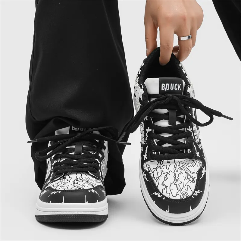 B.Duck Summer Travis Scott X AJ1 Lightning Collection Skateboard Shoes Unisex Low Top Candy/White Black/Apple Green-13