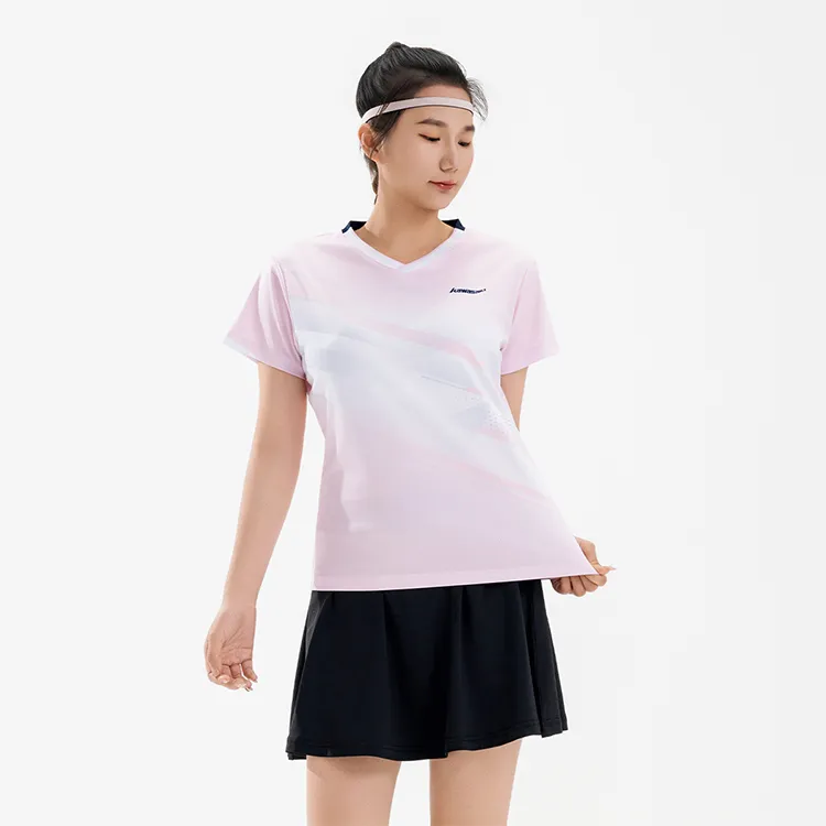 Kawasaki Badminton Jersey Women's Sharp Edge Pink-2