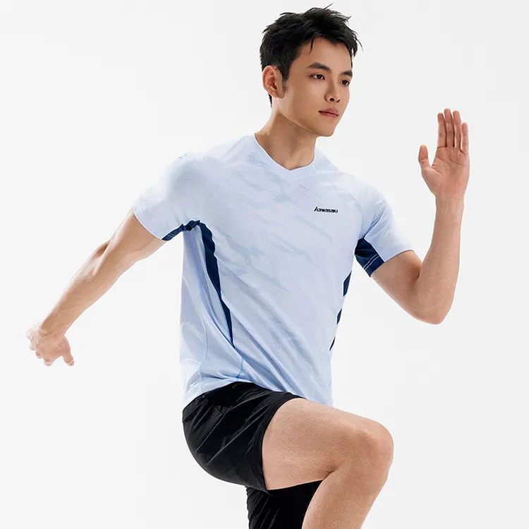 Kawasaki Badminton Jersey Unisex Electric Blue-4