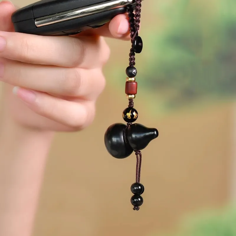EADDA JEWELRY Natural Obsidian Pendants Unisex-5