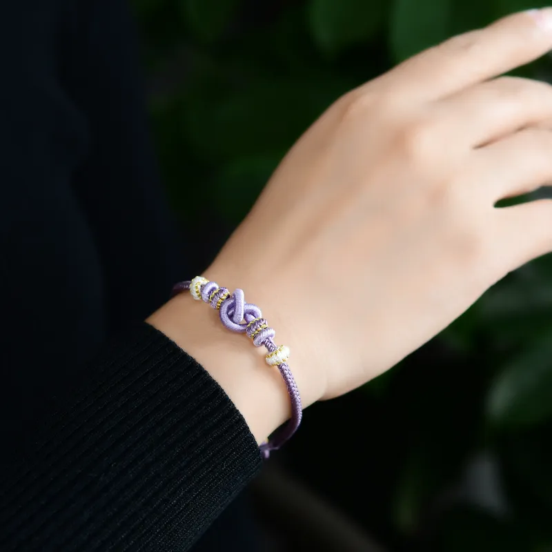 EADDA JEWELRY Ice Silk Cotton Cord Bracelets Unisex-4