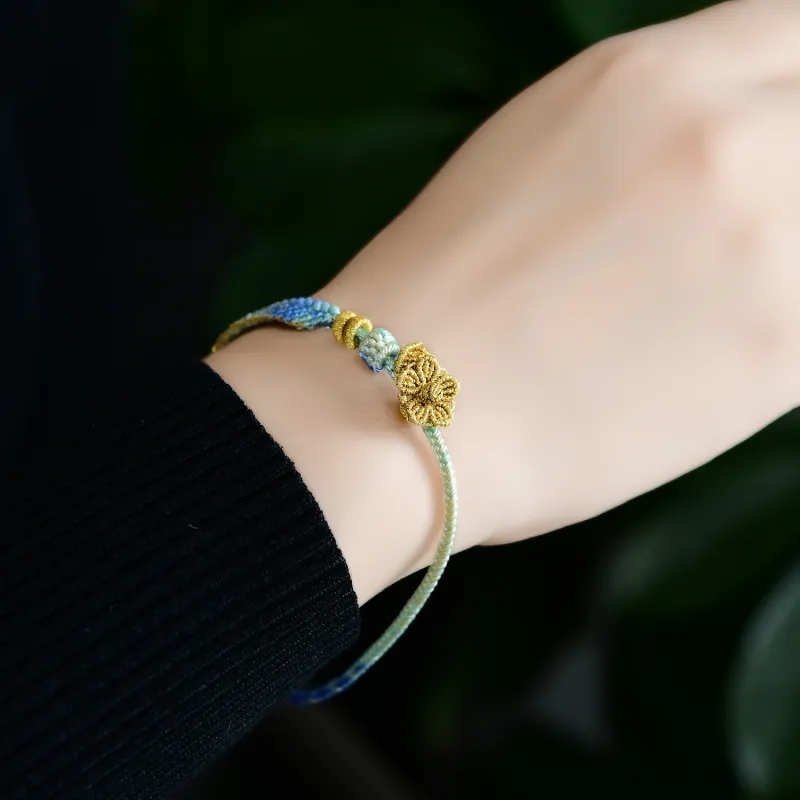 EADDA JEWELRY Ice Silk Cotton Cord Bracelets Unisex-1