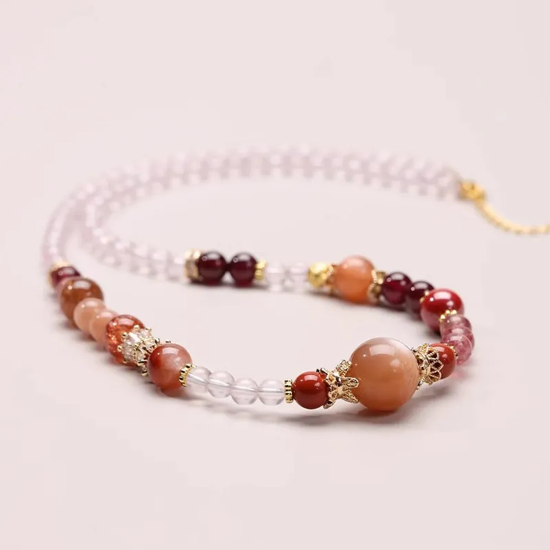EADDA JEWELRY Agate Necklaces Unisex-19