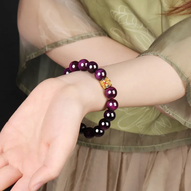 EADDA JEWELRY Tiger's Eye Stone Bracelets Unisex-3