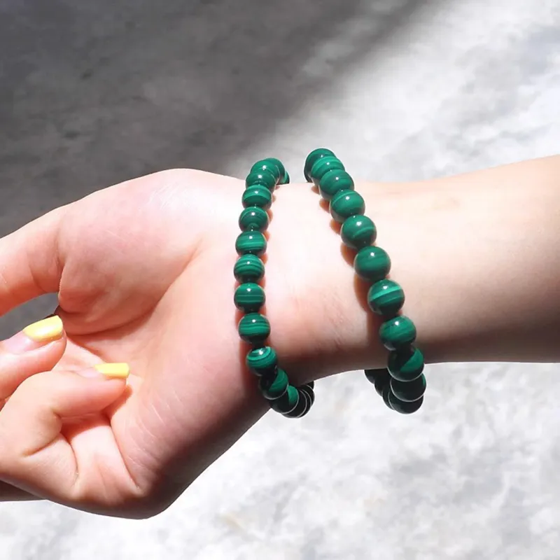 EADDA JEWELRY Natural Malachite Bracelets Unisex-3