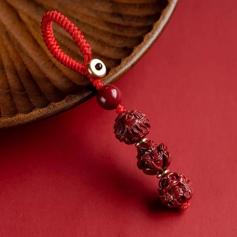 EADDA JEWELRY Cinnabar Keychains Unisex-12