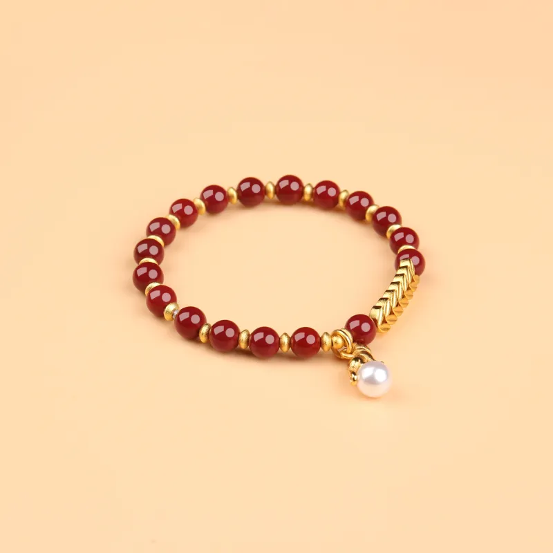 EADDA JEWELRY Cinnabar Bracelets Unisex-1