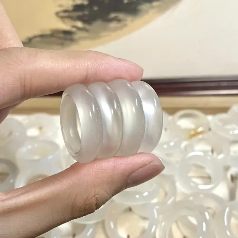 EADDA JEWELRY Agate Rings Unisex-1