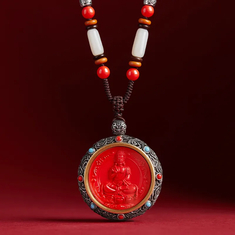 EADDA JEWELRY Cinnabar Necklaces Unisex-15