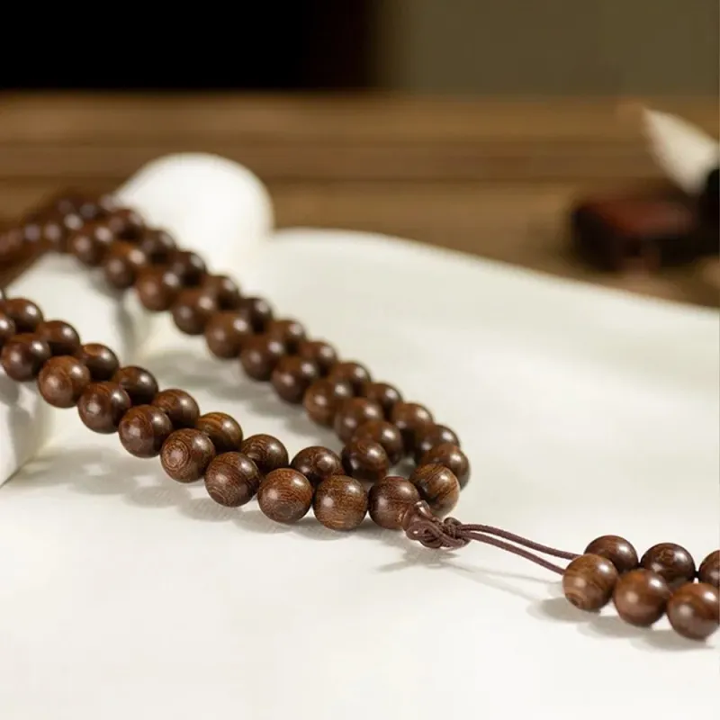EADDA JEWELRY Golden Sandalwood Wooden Bracelets Unisex-10