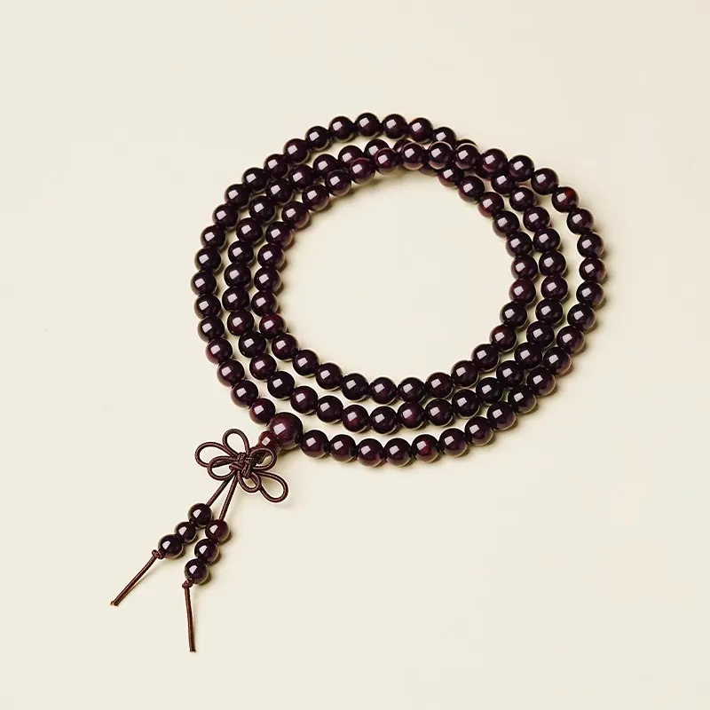 EADDA JEWELRY Small Leaf Red Sandalwood Bracelets Unisex-4