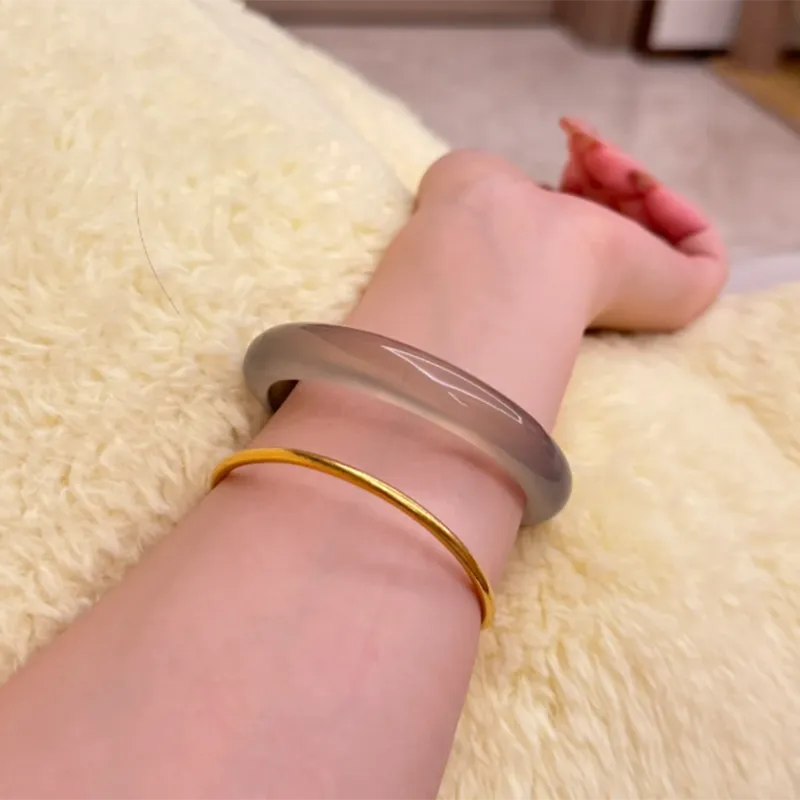 EADDA JEWELRY Agate Jade Bangles Unisex-4