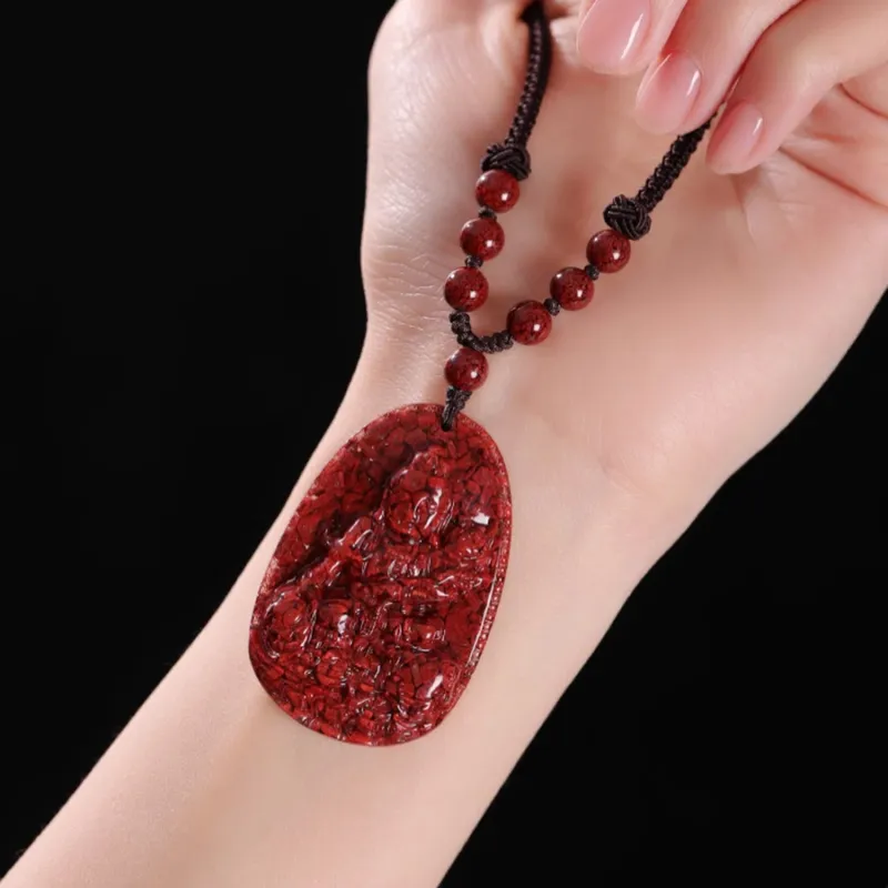 EADDA JEWELRY Cinnabar Necklaces Unisex-16