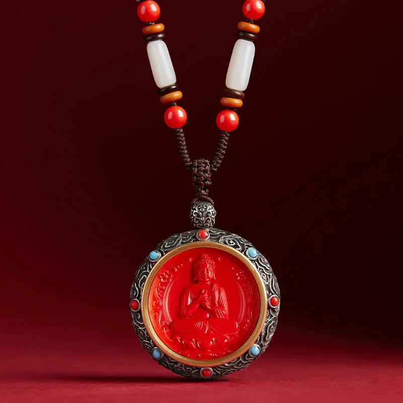 EADDA JEWELRY Cinnabar Necklaces Unisex-11
