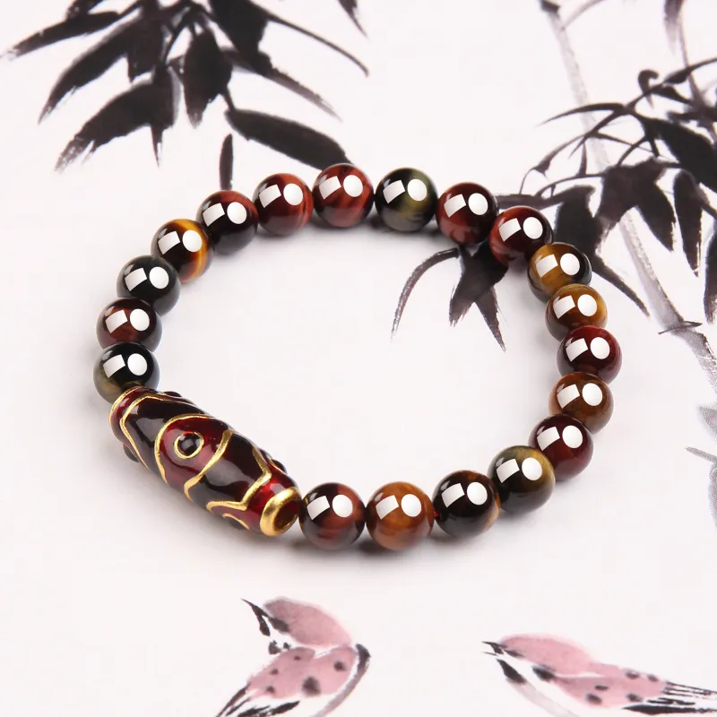 EADDA JEWELRY Tiger's Eye Stone Bracelets Unisex-1