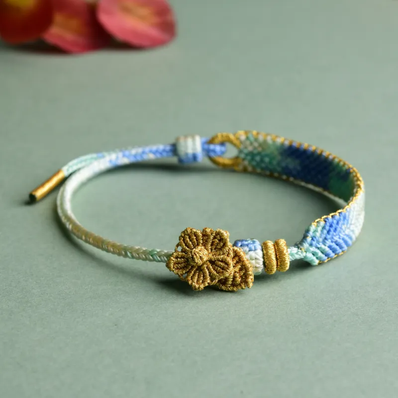 EADDA JEWELRY Ice Silk Cotton Cord Bracelets Unisex-2