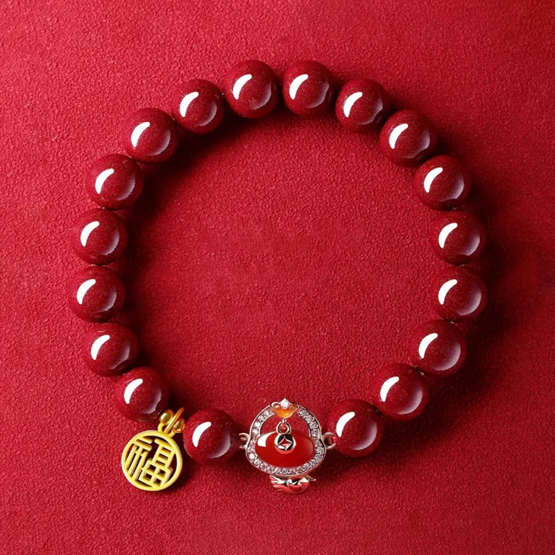 EADDA JEWELRY Cinnabar Bracelets Unisex-10