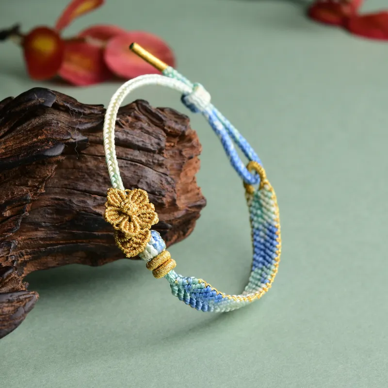 EADDA JEWELRY Ice Silk Cotton Cord Bracelets Unisex-4