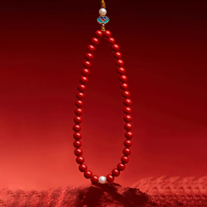 EADDA JEWELRY Reconstructed Cinnabar Keychain Unisex-3