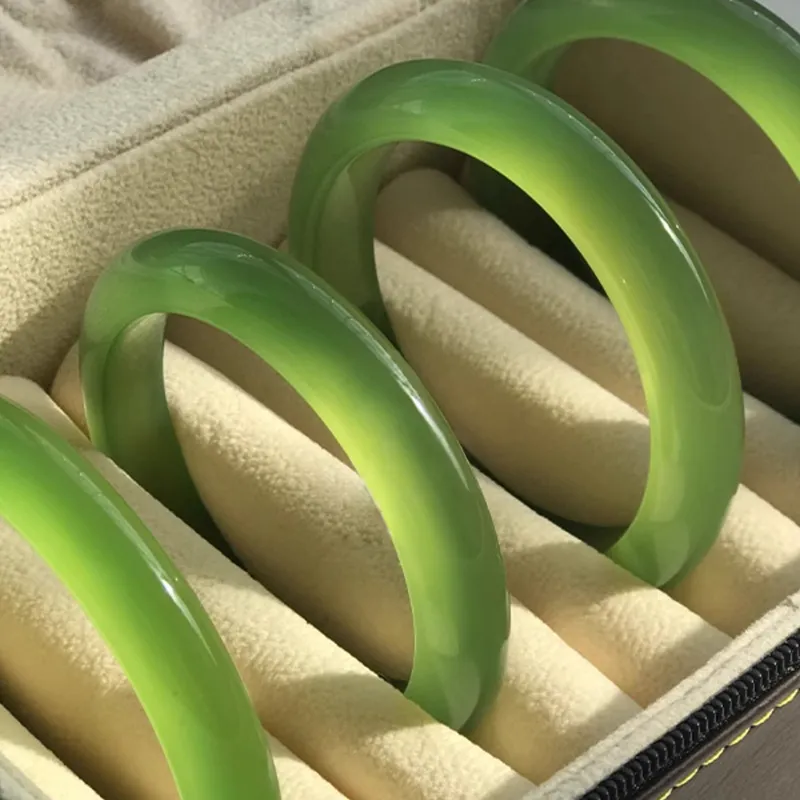 EADDA JEWELRY Agate Jade Bangles Women's-5