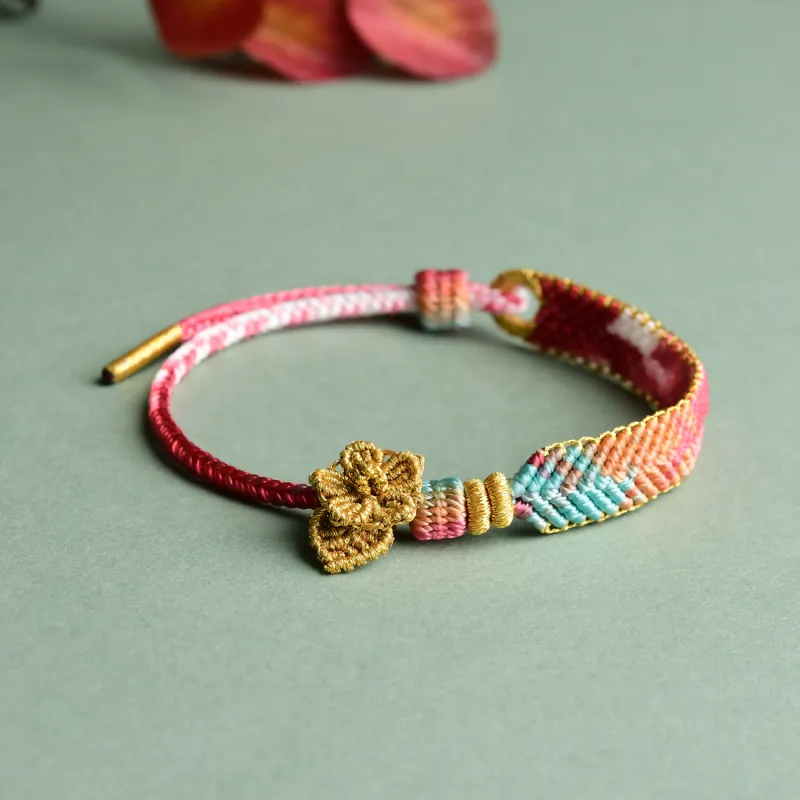EADDA JEWELRY Ice Silk Cotton Cord Bracelets Unisex-7