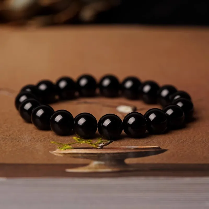 EADDA JEWELRY Natural Obsidian Bracelets Unisex-14
