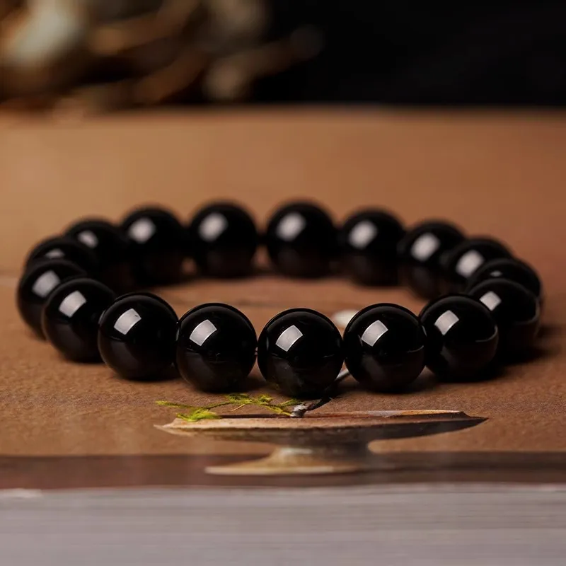 EADDA JEWELRY Natural Obsidian Bracelets Unisex-15