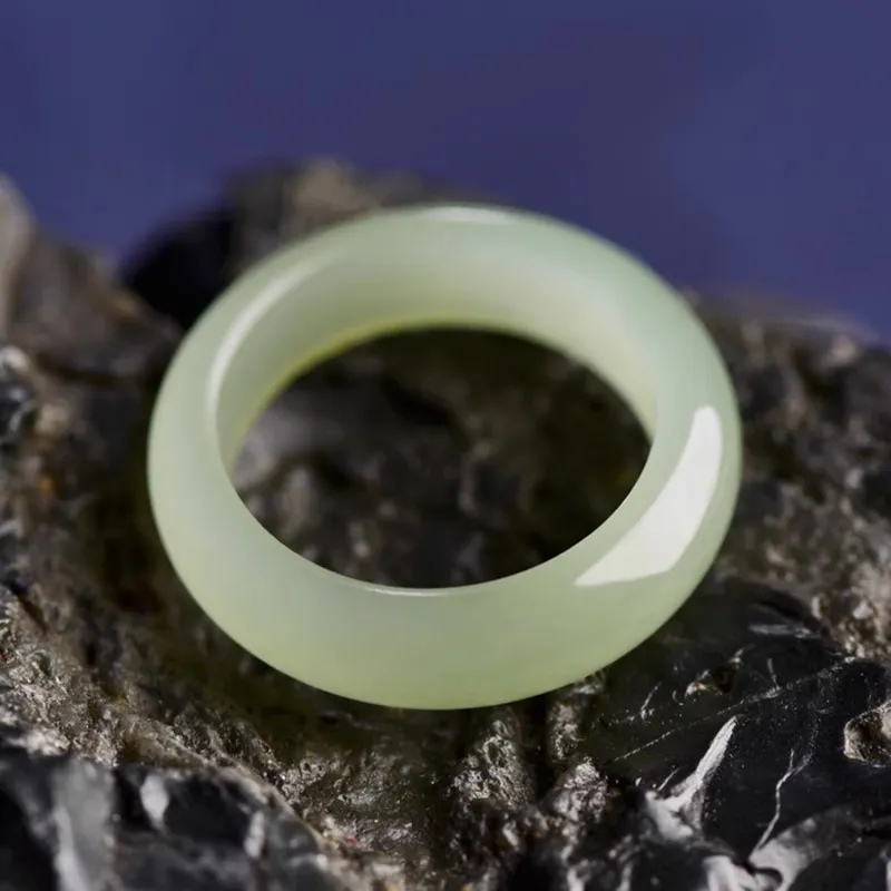 EADDA JEWELRY Rings Green Jade Unisex-3