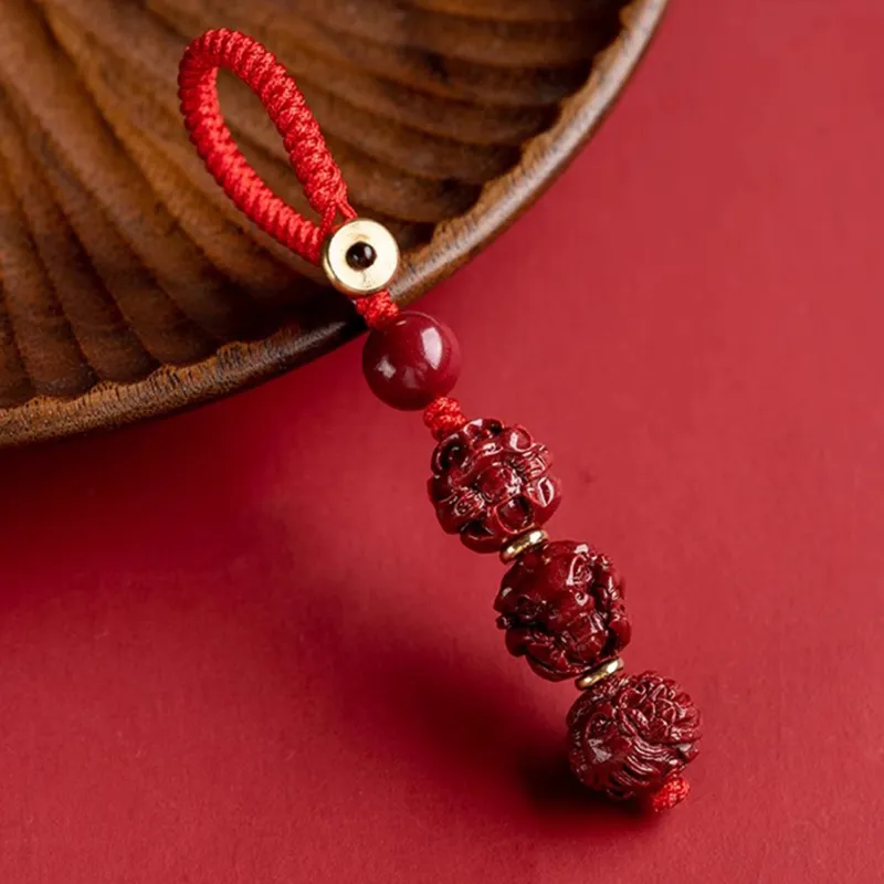 EADDA JEWELRY Cinnabar Keychains Unisex-14