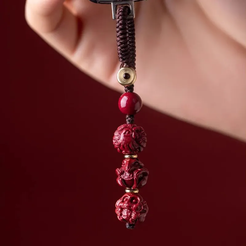 EADDA JEWELRY Cinnabar Keychains Unisex-4