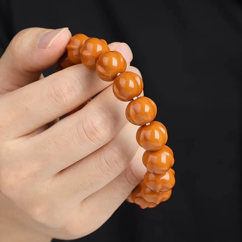 EADDA JEWELRY Monkey Head Walnut Bracelets Unisex-5