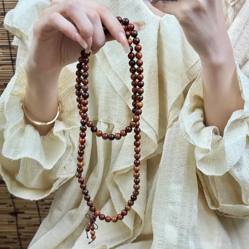 EADDA JEWELRY Golden Sandalwood Wooden Bracelets Unisex-4