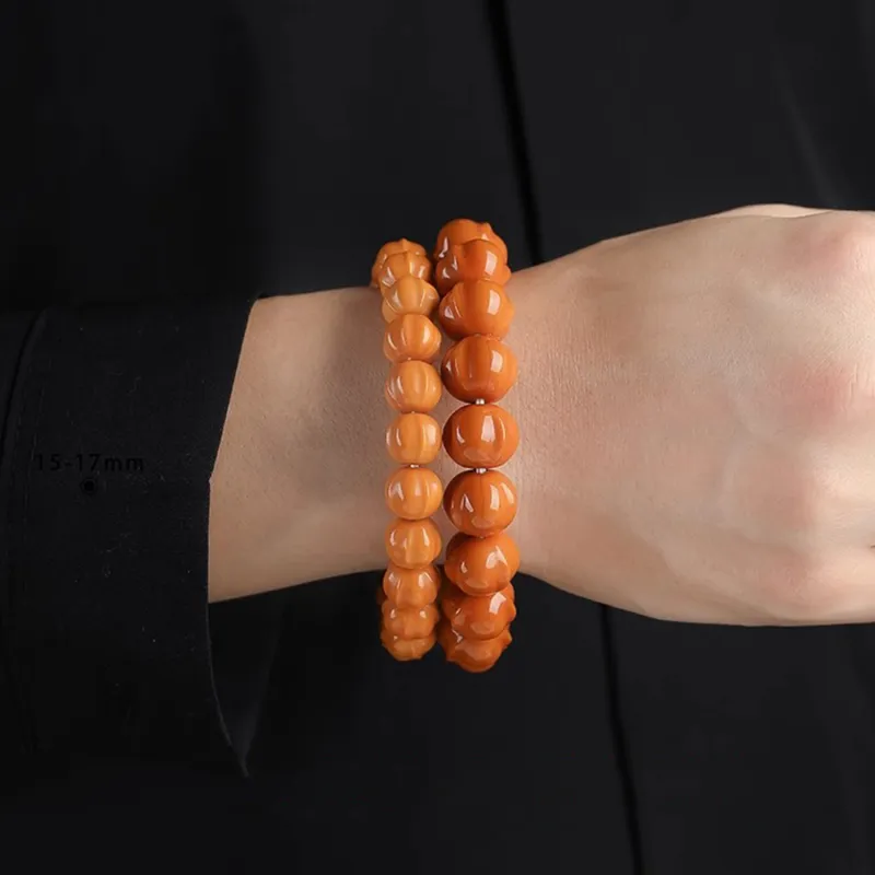EADDA JEWELRY Monkey Head Walnut Bracelets Unisex-2