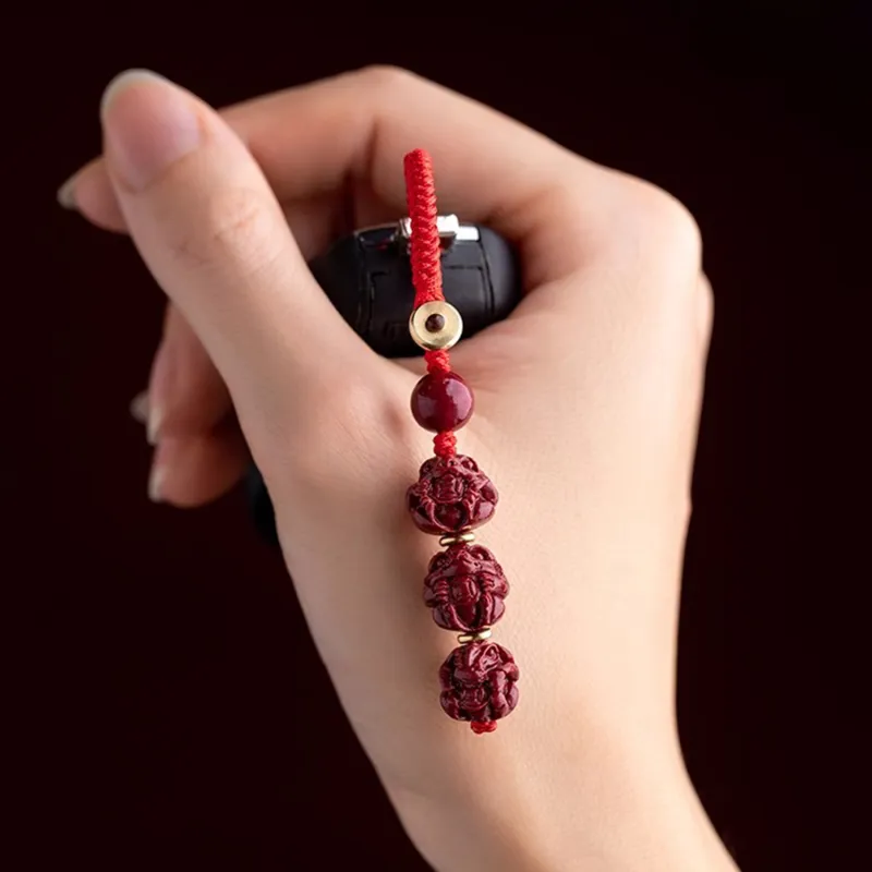 EADDA JEWELRY Cinnabar Keychains Unisex-16