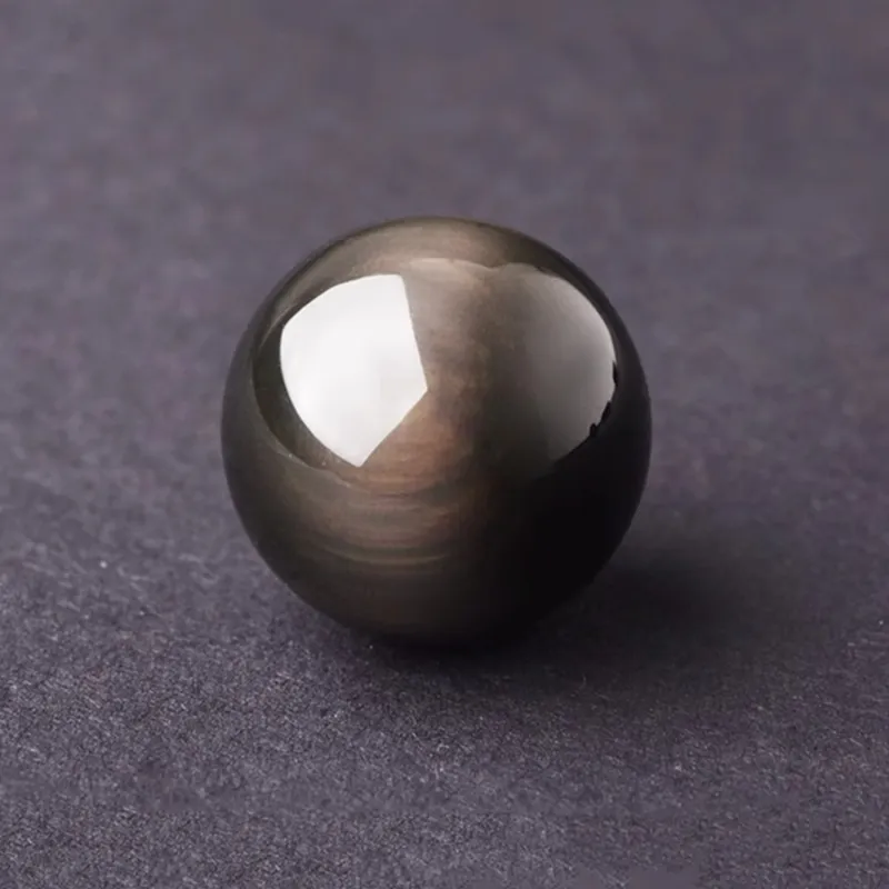 EADDA JEWELRY Natural Obsidian Ornaments Unisex-13