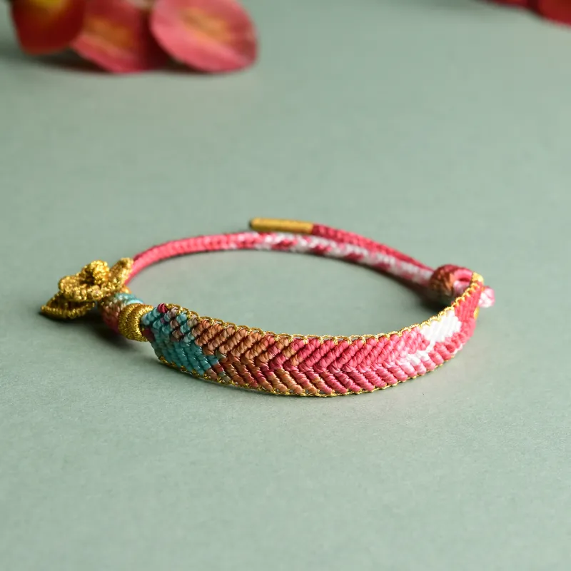 EADDA JEWELRY Ice Silk Cotton Cord Bracelets Unisex-8