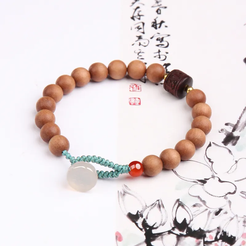 EADDA JEWELRY Peachwood Bracelets Unisex-1