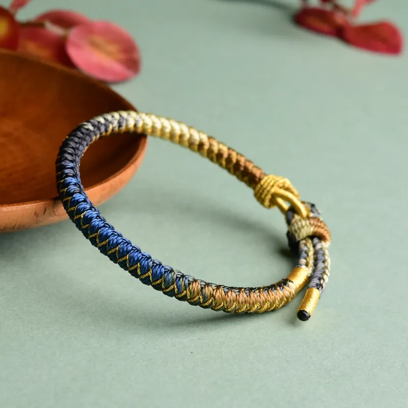 EADDA JEWELRY Ice Silk Cotton Cord Bracelets Unisex-4