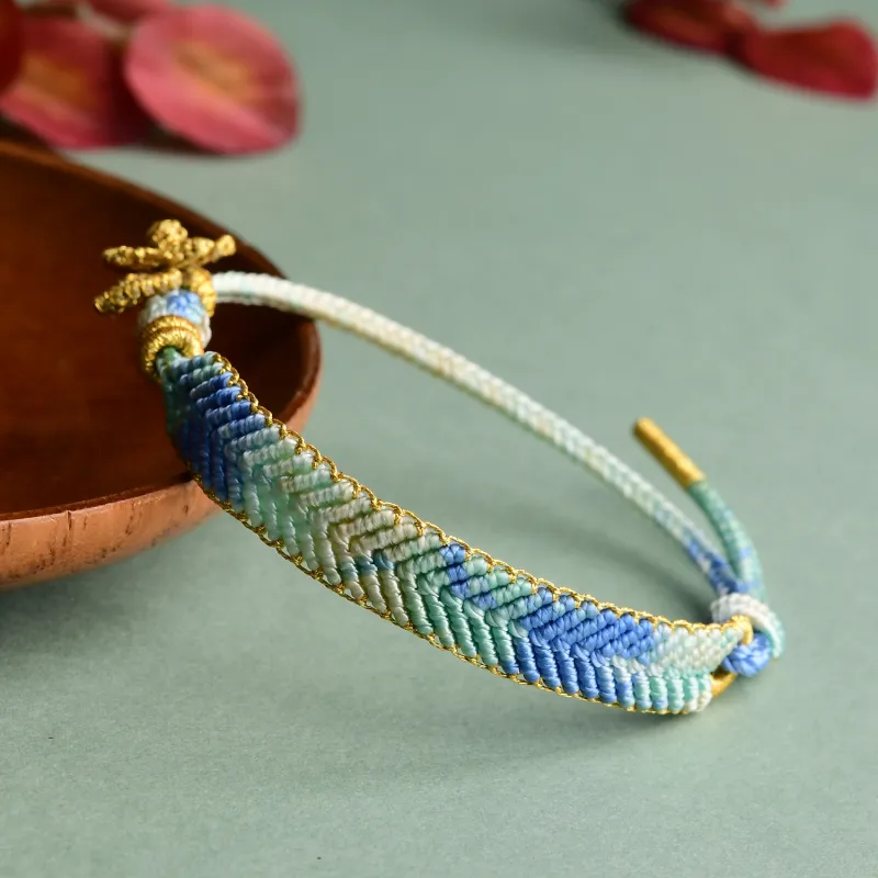 EADDA JEWELRY Ice Silk Cotton Cord Bracelets Unisex-3