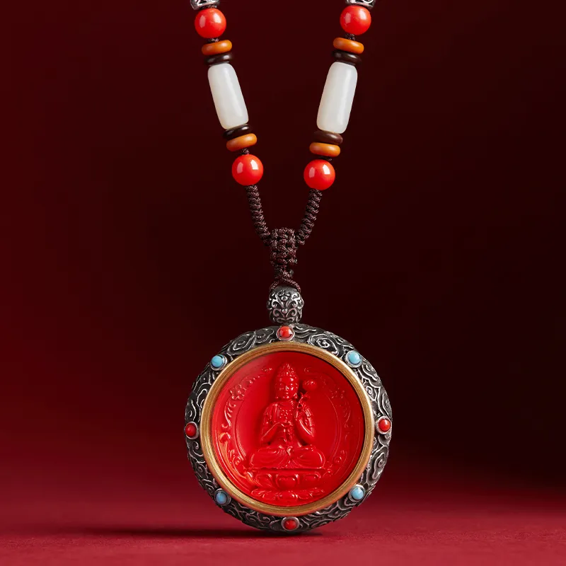 EADDA JEWELRY Cinnabar Necklaces Unisex-9