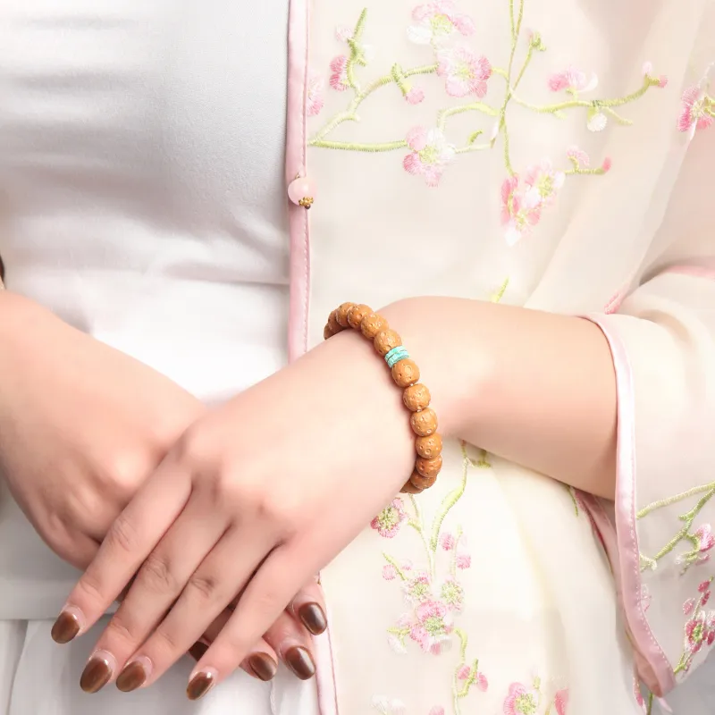 EADDA JEWELRY Monkey Head Walnut Bracelets Unisex-2
