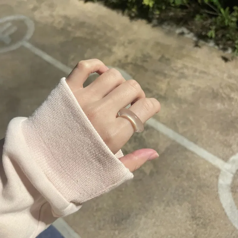 EADDA JEWELRY Agate Rings Unisex-3
