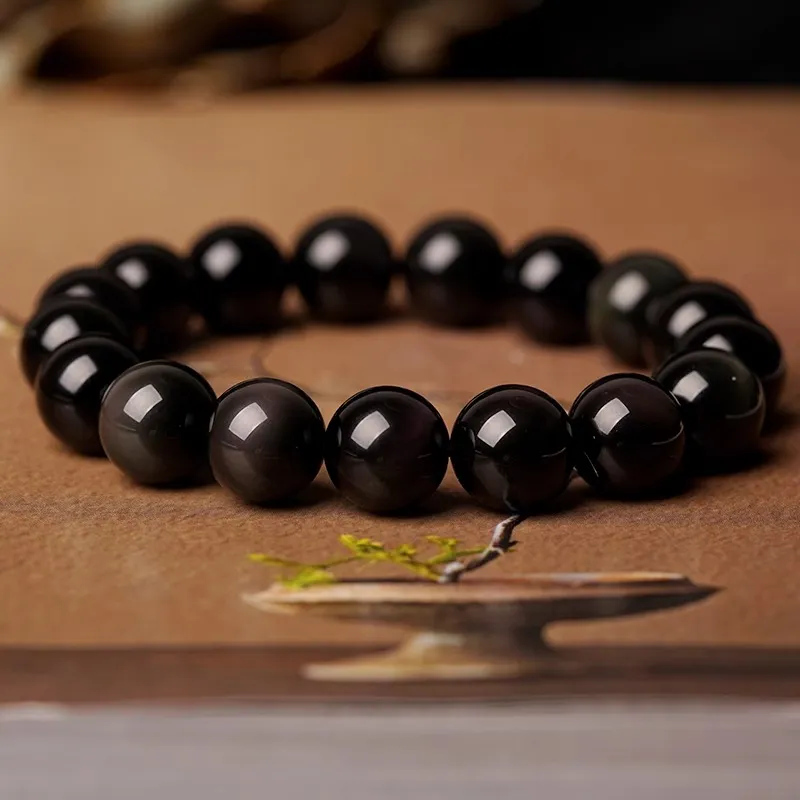 EADDA JEWELRY Natural Obsidian Bracelets Unisex-9