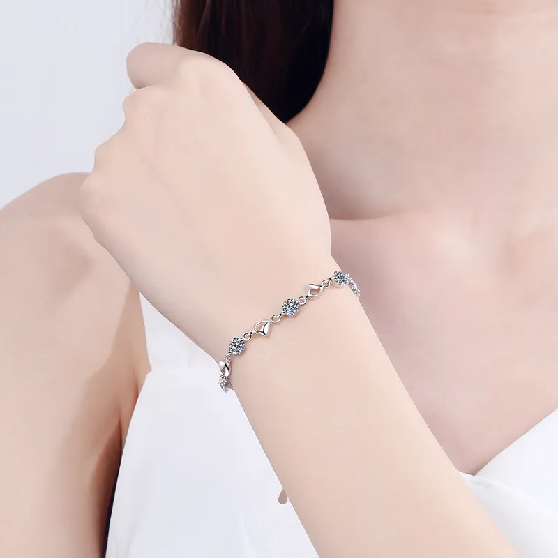 EADDA JEWELRY Moissanite Bracelets Unisex-5